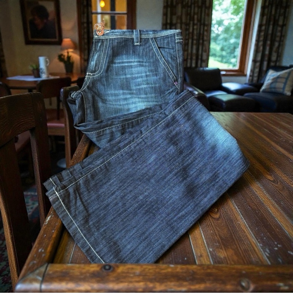 Women Zara TRF Denim Rules blue jeans size 8 preowned